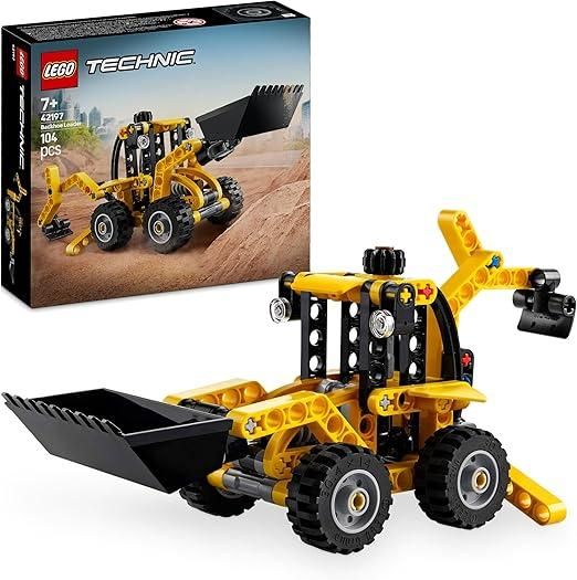 LEGO Technic Scavatrice a Cucchiaia Rovescia,Escavatore Posteriore, Pala e Stabilizzatori,Lego,Eta 7+