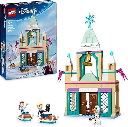 LEGO | Disney Frozen Castello di Ghiaccio di Arendelle, Giocattolo con Porte Apribili, Accessori e 3 Personaggi di Anna, Elsa e Olaf,Eta 5+