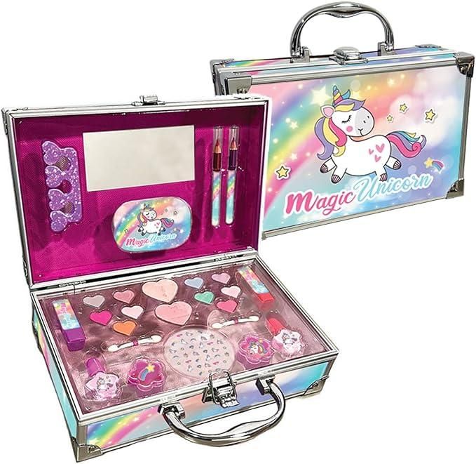 Nice Group - Magic Unicorn Case Make Up, Valigetta con Specchio e Set di Trucchi,Nice,Eta 5+
