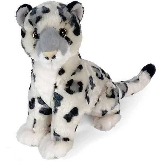  Leopardo delle nevi seduto, Peluche 28 cm,Decar,Eta 1+