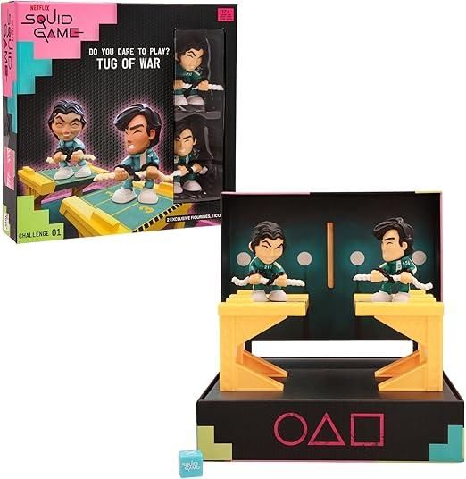 Sfide Tug of War di Squid Game, Dalla Serie Netflix Squid Game, Sfide da Giocare e da Esporre, Include Mini Set e Figurine,IMC Toys,Eta 17+