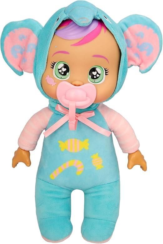Cry Babies Tiny Cuddles Day Care Ellie, Bambola Bebe, Bambola di Peluche Vestita con un Pigiama della linea Day Care che Piange Lacrime Vere,IMC Toys,Eta 2+