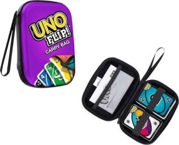 UNO Flip!, Carry Bag, Astuccio contenitore, Carte non incluse,Klein,Eta 3+