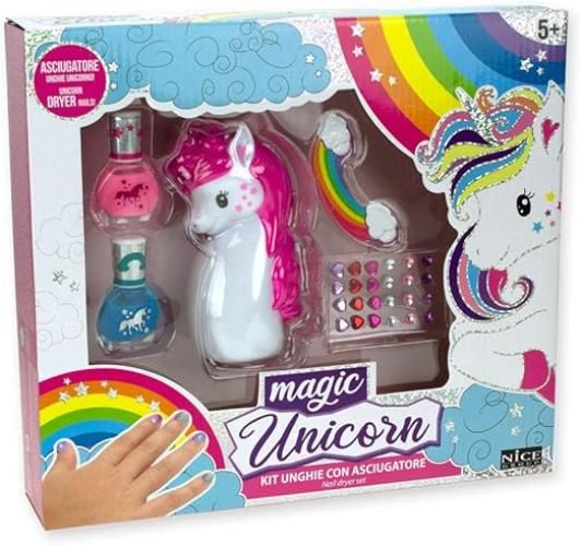  Magic Unicorn Make up Trousse, Set di Trucchi per bambini con Ombretti e Lucidalabbra,Nice Group, Eta 5+