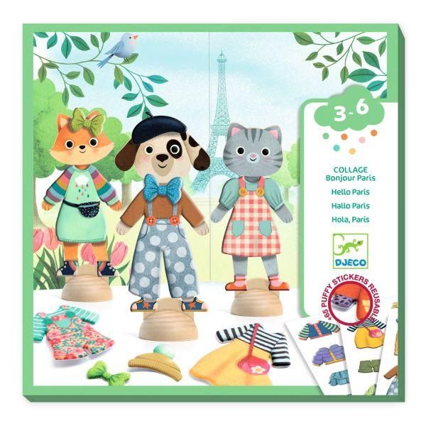 Collage ,Ciao Parigi,Djeco,Eta 3-6 anni