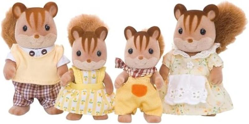 Sylvanian Families  - Famiglia Scoiattolo Nocciola,Epoch,Eta 3+