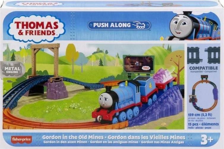 Thomas & Friends, Gordon nella Vecchio Minera,Pista con veicolo,Fisher Price,Eta 3+