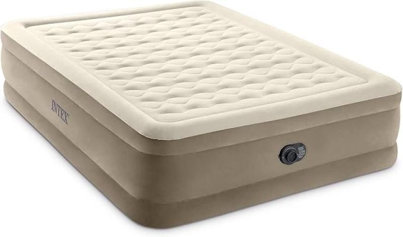 Materasso Dura-Beam Ultra Plush Matrimoniale, con Pompa Elettrica Incorporata, 152x203x46 cm,Intex