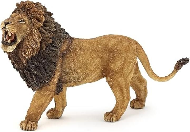 PAPO - Figurina di leone ruggente - Statuetta realistica in plastica ,Eta 3+