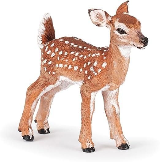 PAPO -Dipinta a mano- figurina-Fauna Selvatica -Cerbiatto della Virginia,Eta 3+