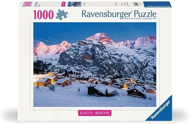 Puzzle 1000 Pezzi Berner Oberland Mürren | Puzzle 1000 Pezzi Paesaggi Con Una Misura Di 70x50 Cm,Ravensburger,Età 14+