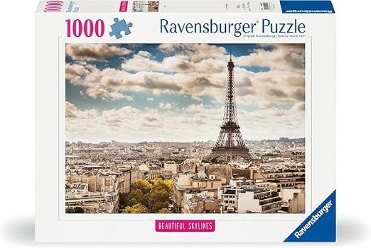 Puzzle 1000 Pezzi Paris | Puzzle 1000 Pezzi Paesaggi Con Una Misura Di 70x50 Cm,Ravensburger,Età 14+