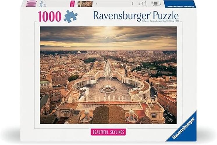 Puzzle 1000 Pezzi Roma | Puzzle 1000 Pezzi Paesaggi Con Una Misura Di 70x50 Cm ,Ravensburger,Età 14+