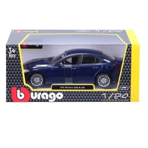 Alfa Romeo Giulia,Modellino Veicolo 1:24,Licenza ufficiale,Bburago,Eta 3+