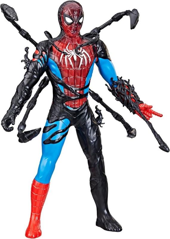 Marvel Spider-Man, Action Figure di Spider-Man VenomVersus Liquid Shifter con Accessoriasbro,Eta 4+