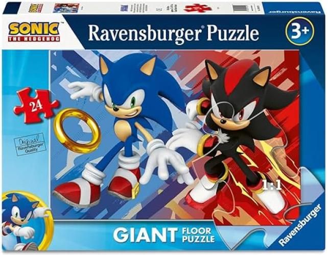 Puzzle Sonic, Puzzle 24 pezzi giant,Ravensburger,Eta3+