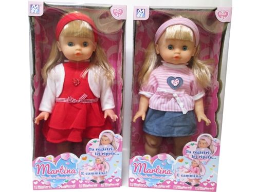 Marina Ripete e Cammina,Bambola 48 cm,1 pezzo modello casuale,Migliorati,Eta 3+