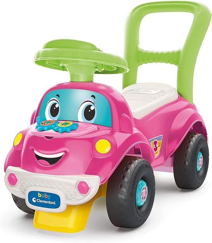 Sofia Pronti Via - Macchinina Cavalcabile 3 in 1, Gioco Educativo Parlante con Luci e Suoni per Bambini,Baby Clementoni,Eta 12-36 mesi