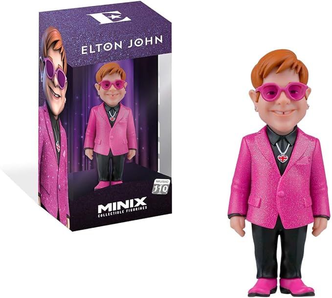 MINIX - Musica #110 - Elton John - Personaggio da collezione 12 cm,Eta 14+