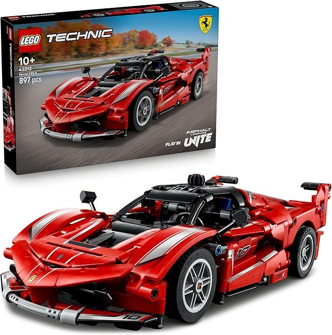 LEGO Technic Ferrari FXX K Macchina Giocattolo - Modello di Auto da Corsa per il Gioco e l`Esposizione con Motore V12, Differenziale e Pistoni Mobili,Eta 10+