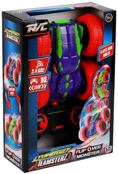 Veicolo R/C ,Flipsterz Teamsterz,Flip Over moonster,Flips and rolls,HTI,Eta 4+