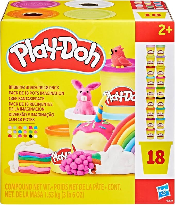 Play-Doh Pack 18 vasetti,Hasbro,Eta 2+