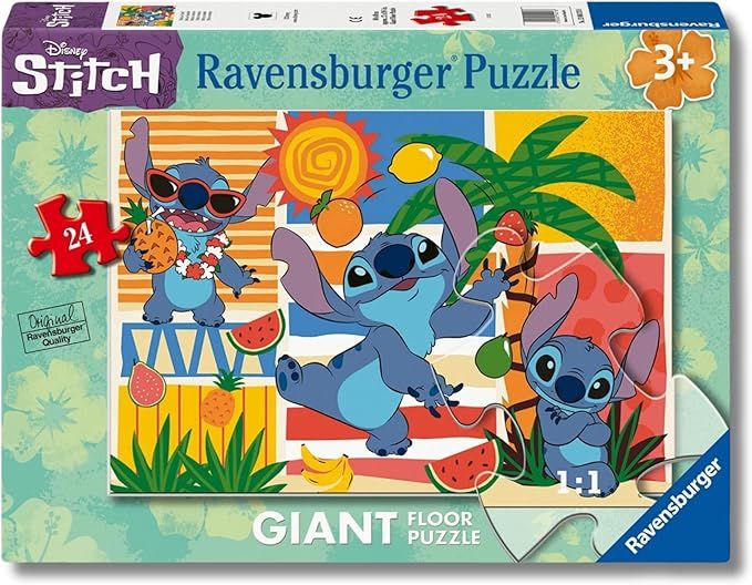 Puzzle Disney Stitch Pezzi Giant 24 pc 70x50 Cm -Ravensburger - Eta 3+