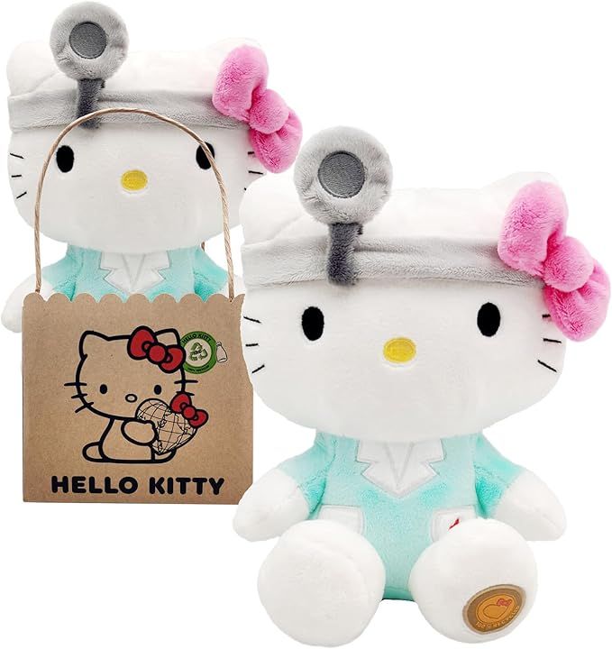 Peluche Hello Kitty and Friends Hello Kitty Dottore 30 cm,Joy Toy Eta 0+
