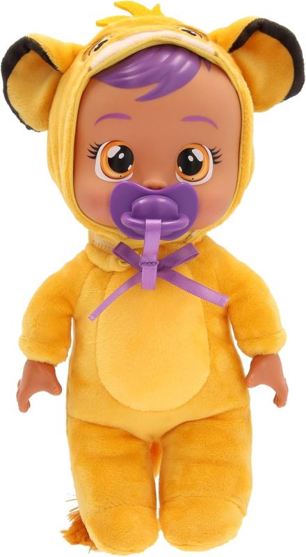 Cry Babies Tiny Cuddles Disney Simba, Bambola di Peluche ispirata a Simba di Il Re Leone, che Piange Lacrime vere,IMC Toys,Eta 2+