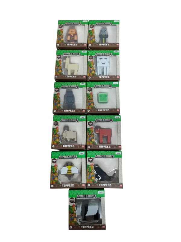 Mincecraft Toppeez Pack personaggio singolo Serie 2, 1 pezzo modello casuale,Eta 6+