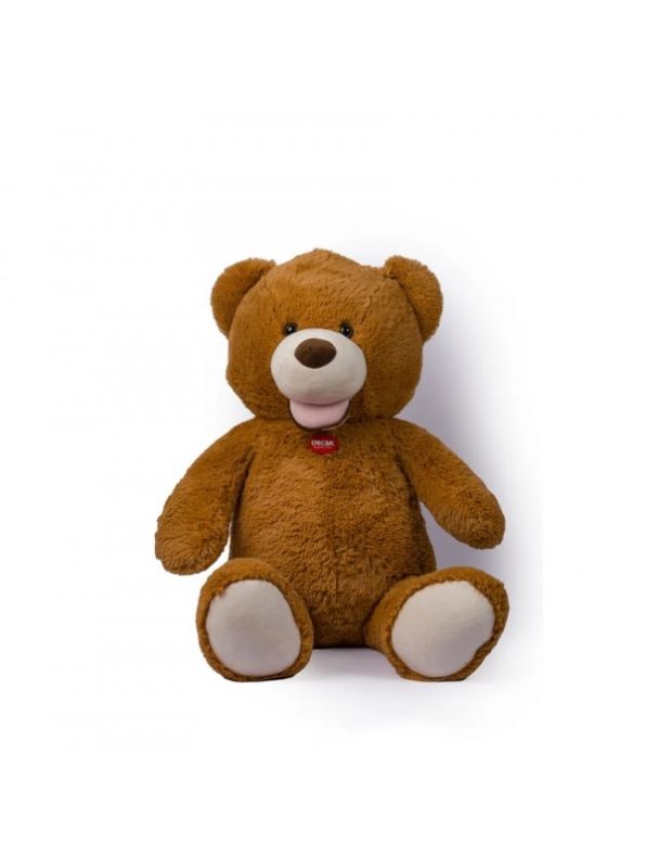 Peluche Orso marrone 100 cm con zampe ricamate,Decar,Eta 1+