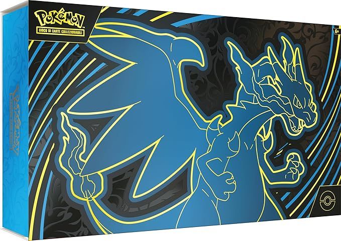 Pokemon GCC, Collezione Ultra Premium Mega Charizard X EX,The Pokemon Comapny,Eta 6+