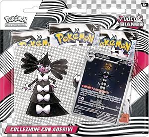 Pokemon GCC, Scarlatto e Violetto Fuoco Bianco,Collezione con adesivi Gothitelle,The Pokemon Company,Eta 6+