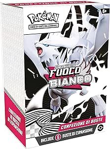 Pokemon GCC,Scarlatto e Violetto Fuoc Bianco,Bundle 6 buste,The Pokemon Company,Eta 6+