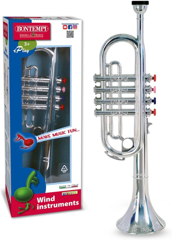 ChromeHarmony - Tromba Cromata Grande a 4 Note per un`Esperienza Musicale Eccellente,Bontempi,Eta 3+