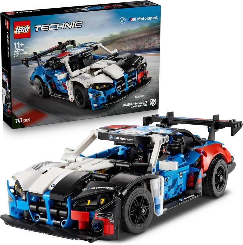 LEGO Technic Auto da Corsa BMW M4 GT3 EVO Giocattolo - Kit di Modellismo con Macchina con Motore V6, Sterzo e Porte Apribili , Eta 11+