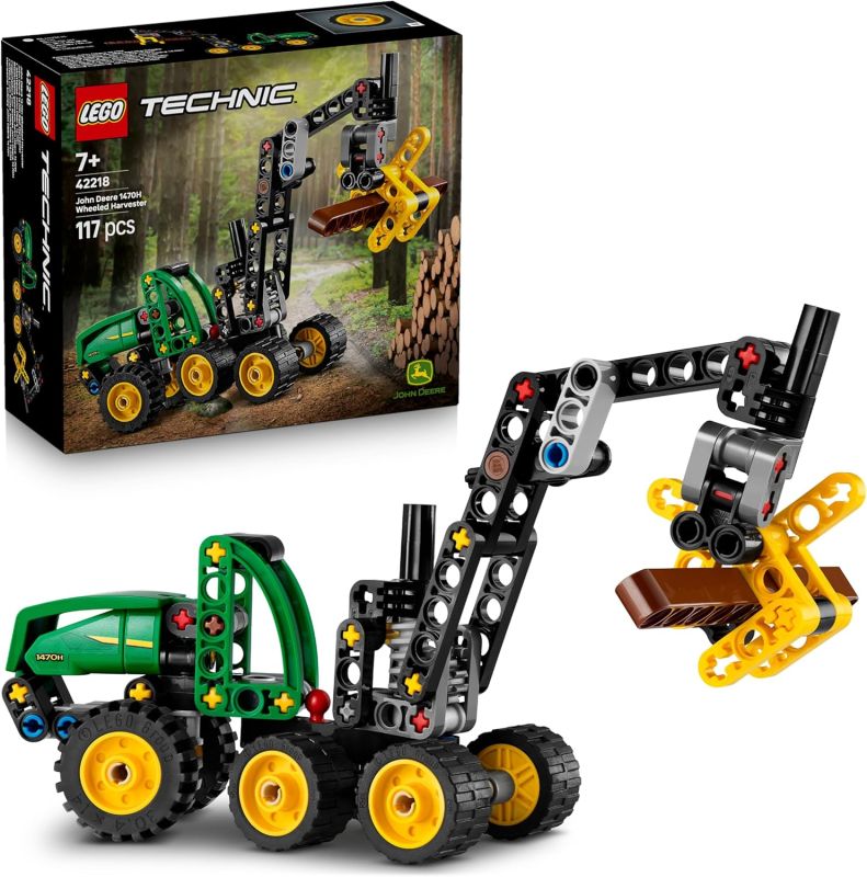 LEGO Technic Mietitrebbia Gommato John Deere 1470H - Veicolo Giocattolo da Cantiere - Kit di Modellismo, Eta 7+