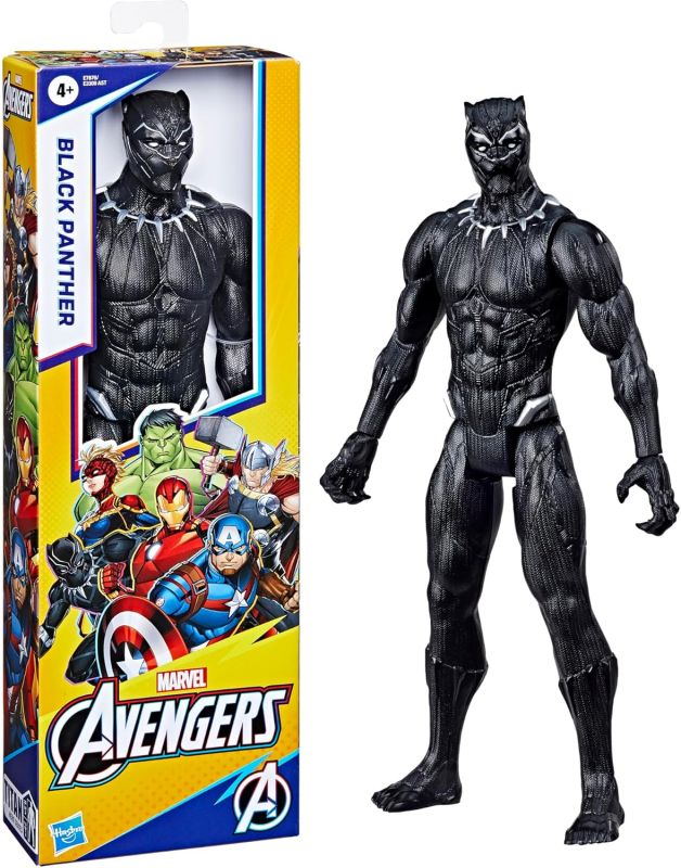 Marvel Avengers - Black Panther Action Figure 30 cm,Hasbro,Eta 4+