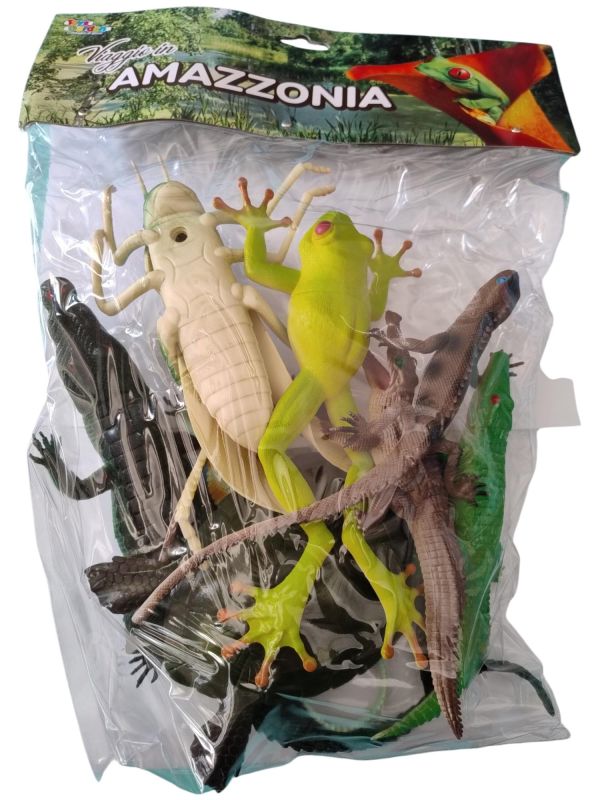 Busta Animali Insetti,  8 animali giganti, Toys Garden,Eta 5+