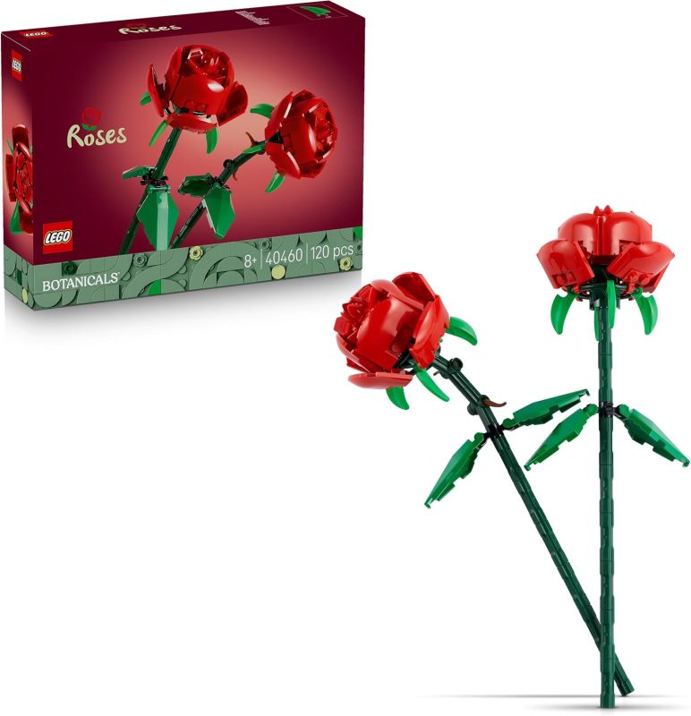 LEGO Botanicals Rose - Set da Costruire di Fiori Finti, Eta 8+