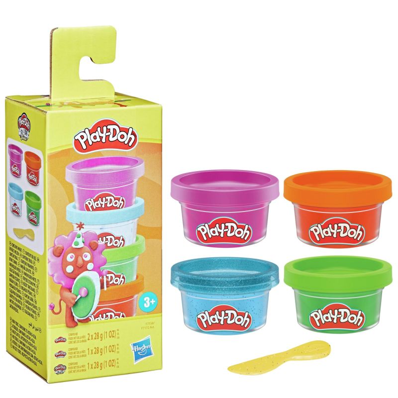 Play Doh mini color pack 4 vasetti ,Hasbro Eta 3+