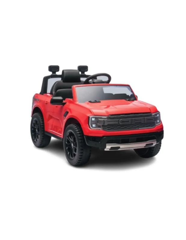 Macchina elettrica cavalcabile per bambini, Ford Rptor colore rosso, Eta  3-6 anni