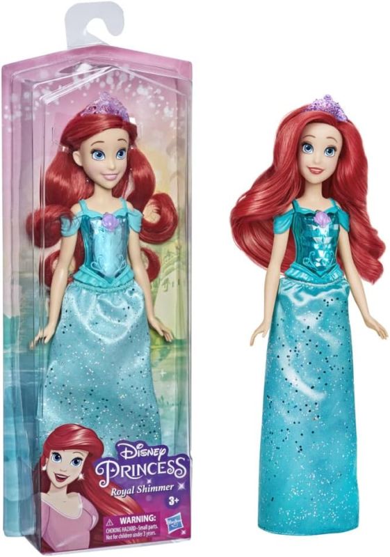 Disney Princess Royal Shimmer - Bambola di Ariel, Hasbro,Eta 3+