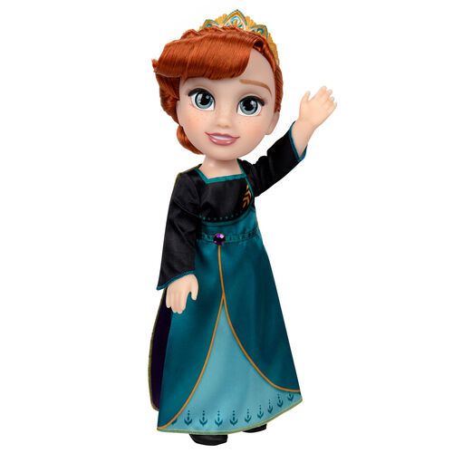 Frozen  ? bambola Anna 38 cm, estremamente dettagliata, indossa abiti da sogno ispirati al film ed e dotata di occhi scintillanti, Jakks, Eta 3+