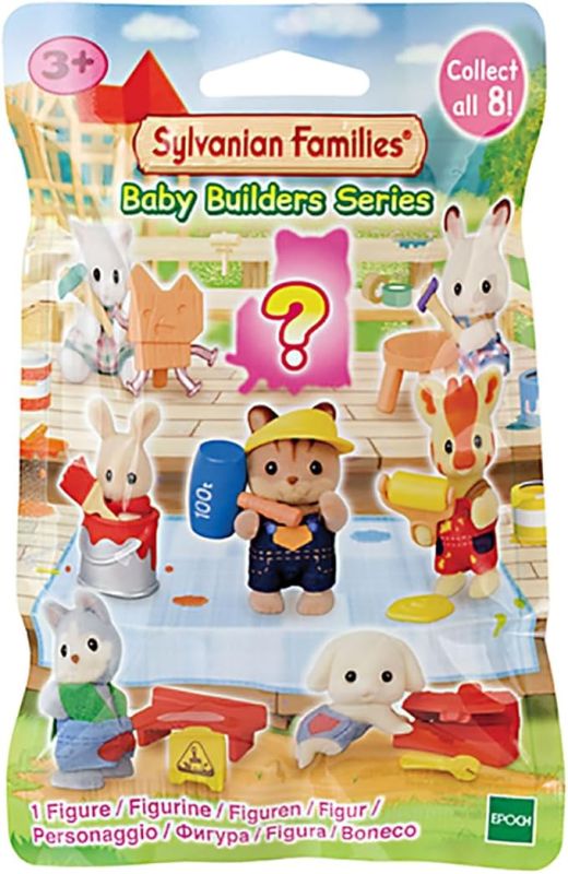 Sylvanian Families Personaggio da collezione Baby Builders , 1 Bustina a sopresa personaggio casuale,Epoch Eta 3+