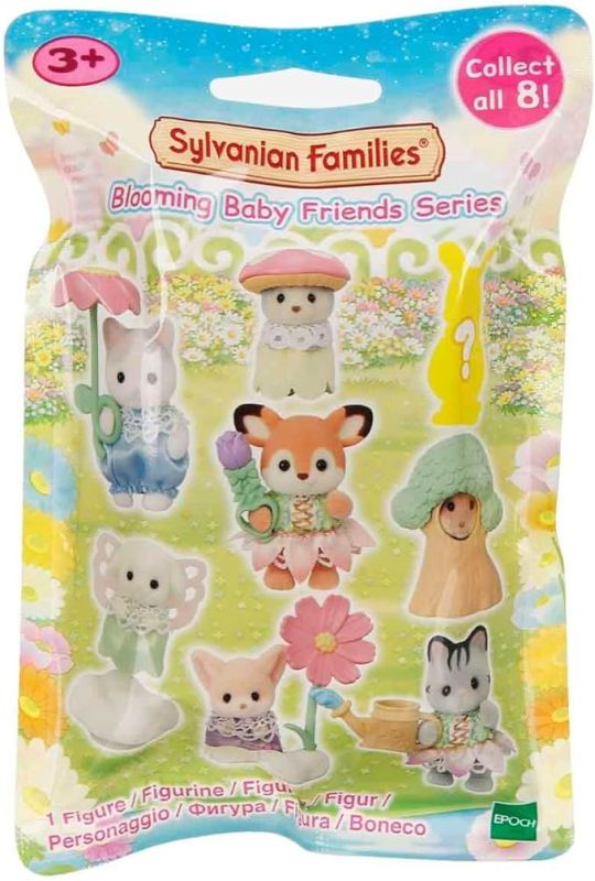 Sylvanian Families Personaggio da collezione Blooming baby friends , 1 Bustina a sopresa personaggio casuale,Epoch Eta 3+