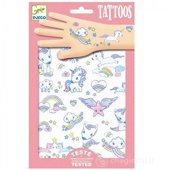 50 tatuaggi Unicorni,Djeco,Eta 3+
