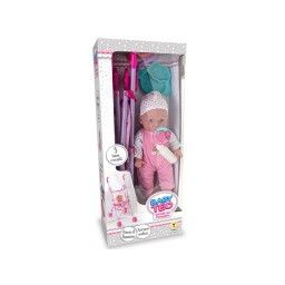 Set Bebe con passeggino 12 suoni e versetti, Teorema,Eta 3+
