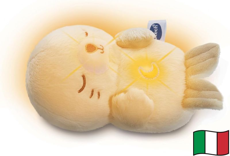 VTech Perla Dolci Sogni, Peluche Luminoso con 20 Canzoni e Suoni per Bambini e Neonati, Foca Luce Notturna con Pulsante Luminoso, Lavabile in Lavatrice, Et 0+