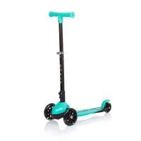 Monopattino per Bambini 3 anni Menta fino a 50kg Scooter con ruote LED Pedana antiscivolo Freno incluso Regolabile in 4 Altezze